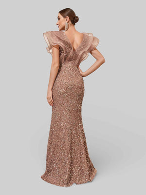 Vestido de Festa com Babados Sidney