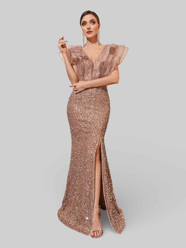 Vestido de Festa com Babados Sidney