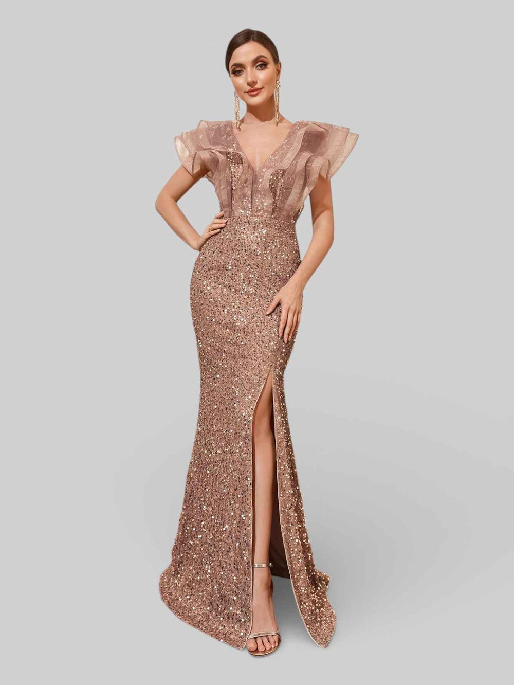 Vestido de Festa com Babados Sidney