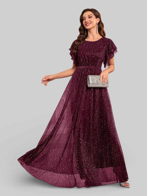 Vestido de Festa com Apliques Noruega