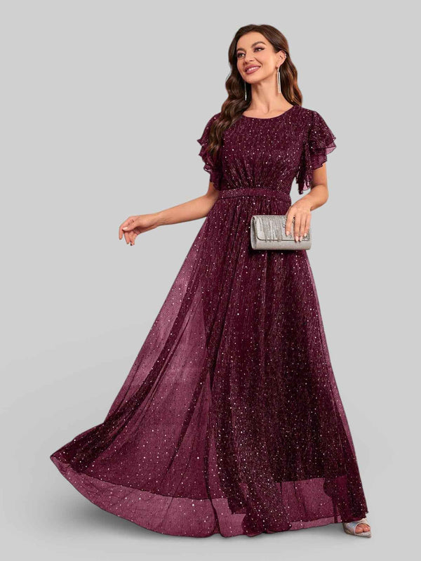 Vestido de Festa com Apliques Noruega