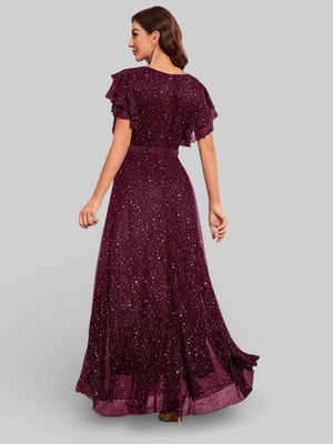 Vestido de Festa com Apliques Noruega