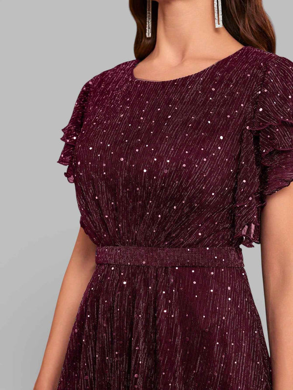 Vestido de Festa com Apliques Noruega
