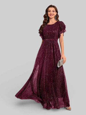 Vestido de Festa com Apliques Noruega