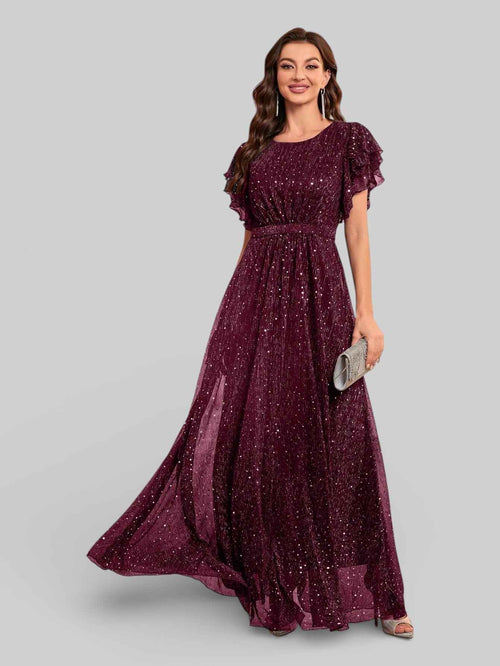 Vestido de Festa com Apliques Noruega