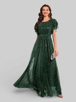 Vestido de Festa com Apliques Noruega