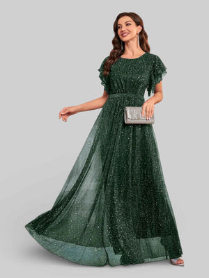 Vestido de Festa com Apliques Noruega