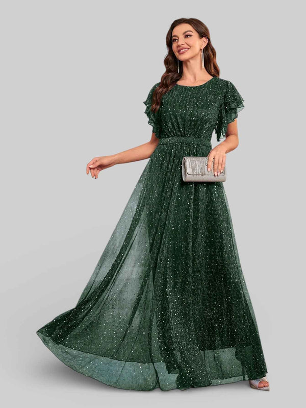 Vestido de Festa com Apliques Noruega