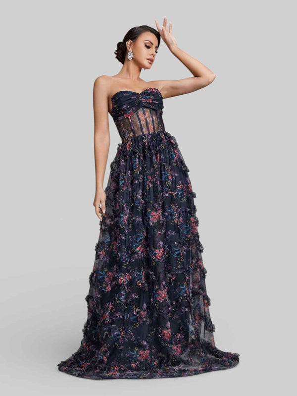 Vestido de Festa Estampado Aurea Dress