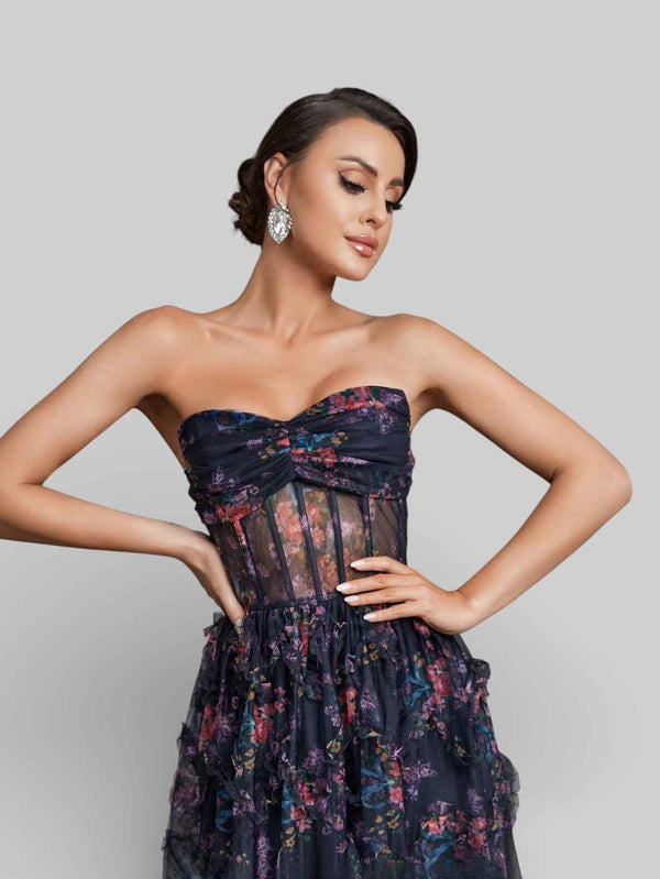 Vestido de Festa Estampado Aurea Dress