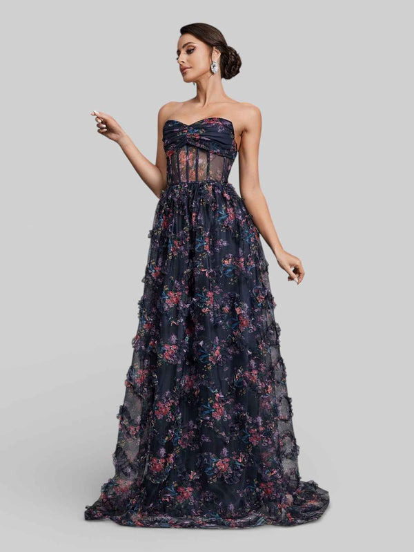 Vestido de Festa Estampado Aurea Dress