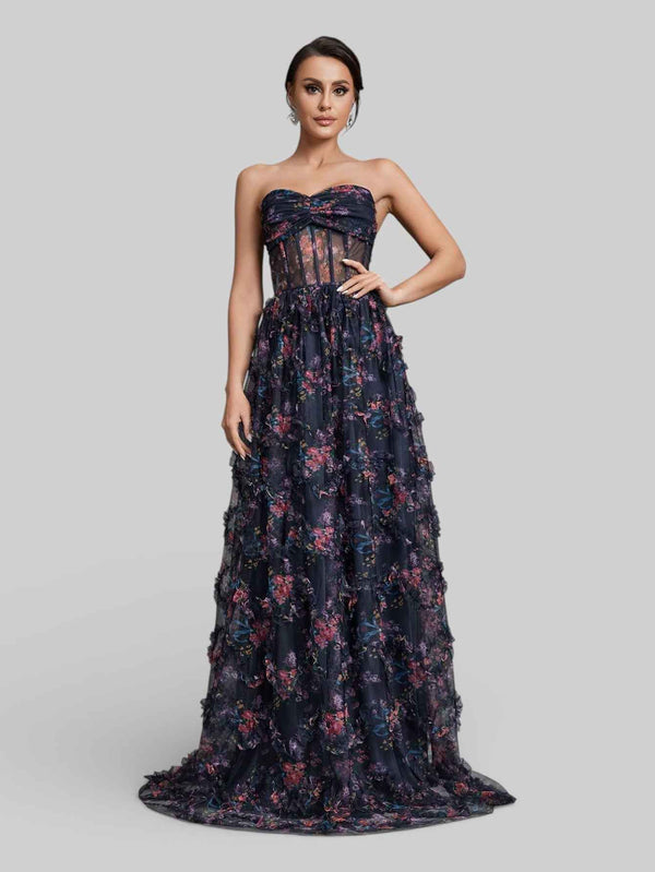 Vestido de Festa Estampado Aurea Dress