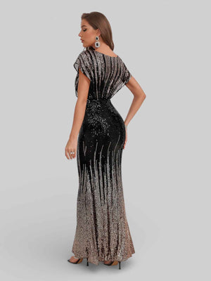 Vestido de Festa Elegance Paetê Degradê