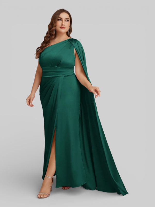 Vestido de Festa Plus Size com Capa Barcellos - Aurea Dress