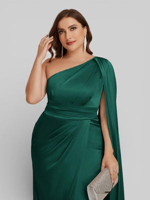 Vestido de Festa Plus Size com Capa Barcellos - Aurea Dress