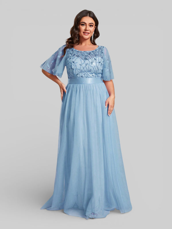 Vestido de Festa Longo Plus Size Village - Aurea Dress