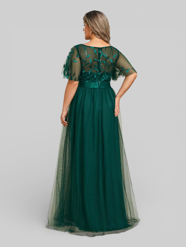 Vestido de Festa Longo Plus Size Village - Aurea Dress