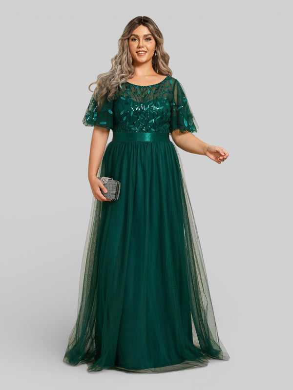 Vestido de Festa Longo Plus Size Village - Aurea Dress