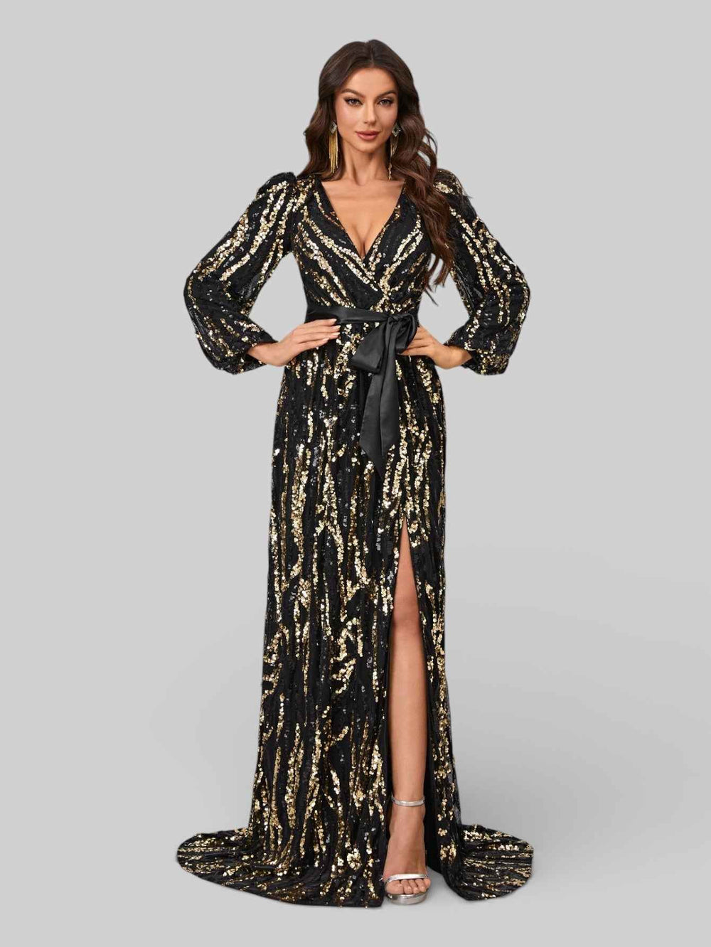 Vestido de Festa Plus Size com Laço Campbell