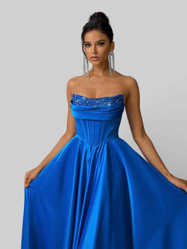 Vestido de Festa Tomara que Caia Corset