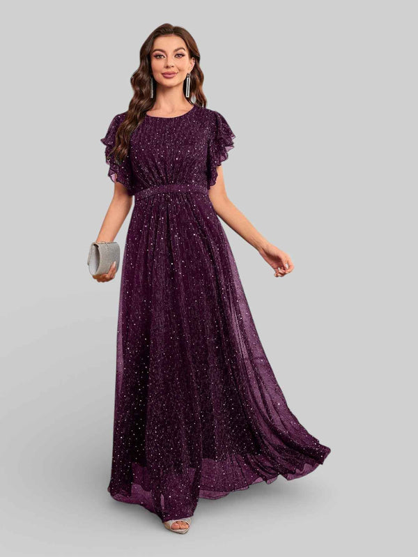 Vestido de Festa com Apliques Noruega