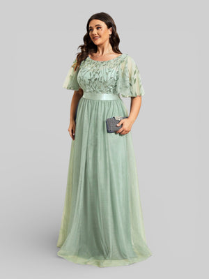 Vestido de Festa Longo Plus Size Village - Aurea Dress