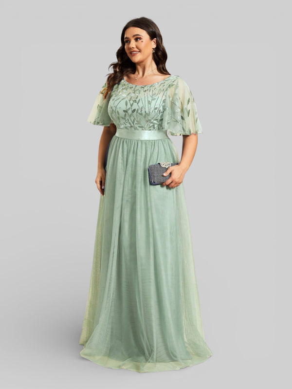 Vestido de Festa Longo Plus Size Village - Aurea Dress