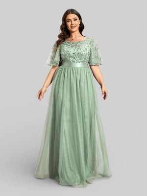 Vestido de Festa Longo Plus Size Village - Aurea Dress