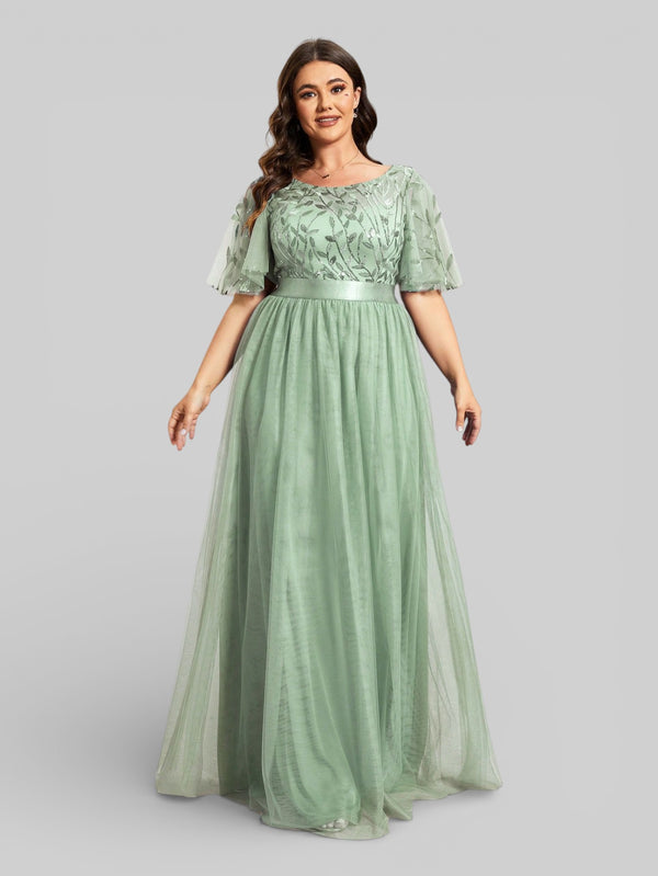 Vestido de Festa Longo Plus Size Village - Aurea Dress
