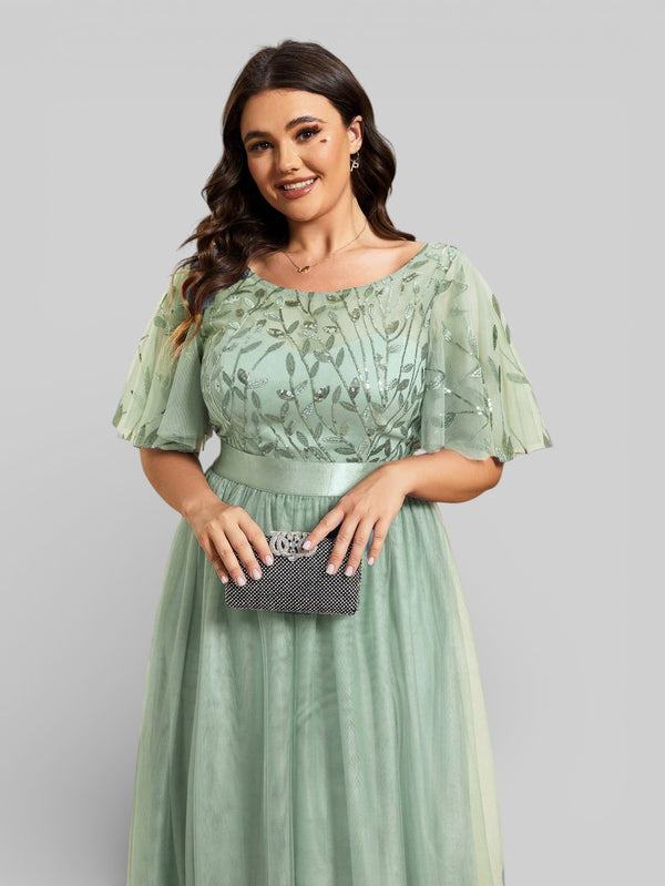 Vestido de Festa Longo Plus Size Village - Aurea Dress