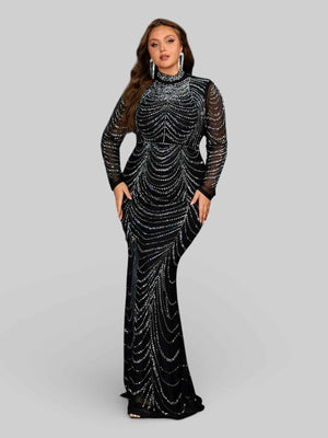 Vestido de Festa Longo Super Luxo Califórnia New