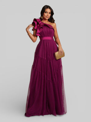 Vestido Longo de Festa Tule Alemanha New - Aurea Dress