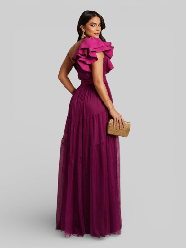 Vestido Longo de Festa Tule Alemanha New - Aurea Dress