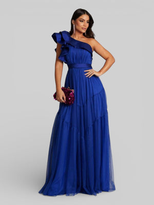 Vestido Longo de Festa Tule Alemanha New - Aurea Dress