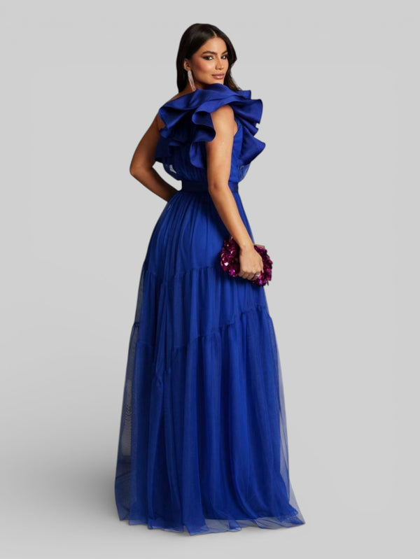 Vestido Longo de Festa Tule Alemanha New - Aurea Dress