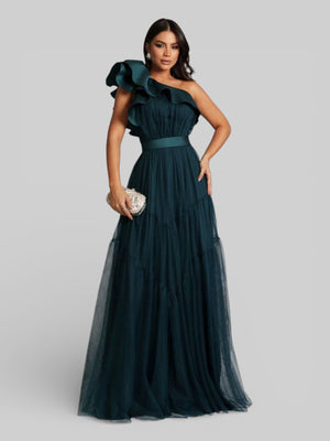 Vestido Longo de Festa Tule Alemanha New - Aurea Dress