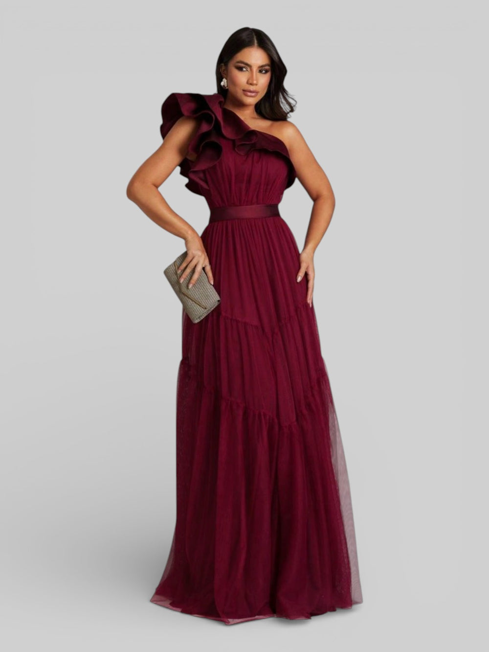 Vestido Longo de Festa Tule Alemanha New - Aurea Dress