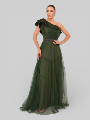 Vestido Longo de Festa Tule Alemanha New - Aurea Dress