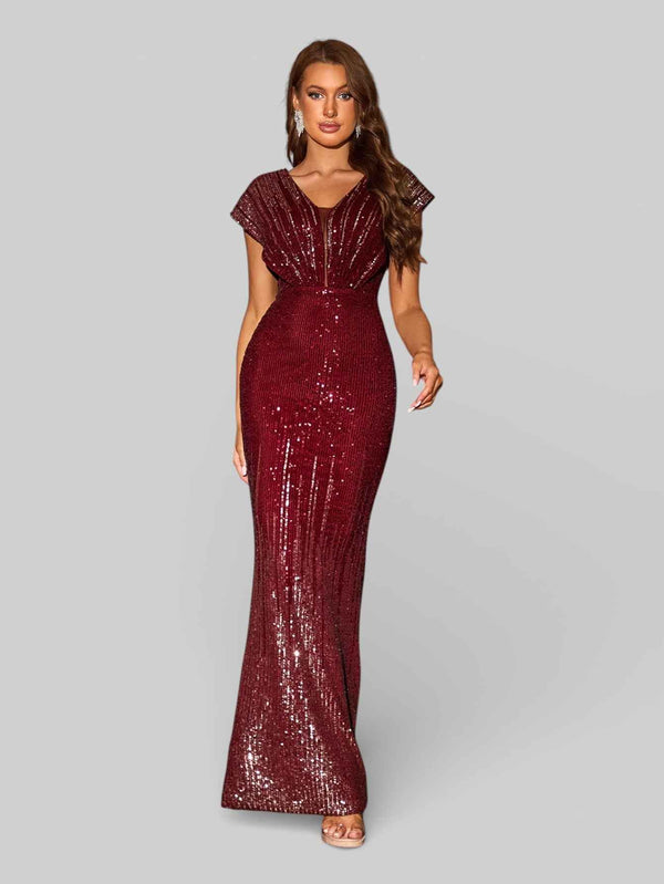 Vestido de Festa Elegance Paetê Degradê