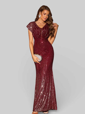 Vestido de Festa Elegance Paetê Degradê