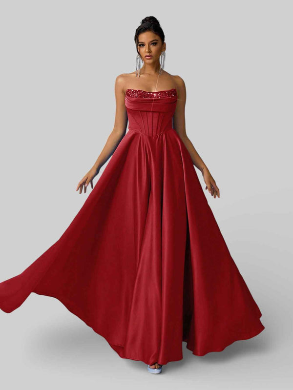 Vestido de Festa Tomara que Caia Corset