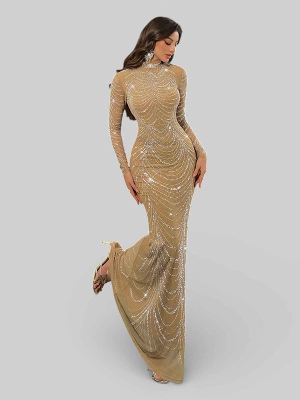 Vestido de Festa Longo Super Luxo Califórnia New