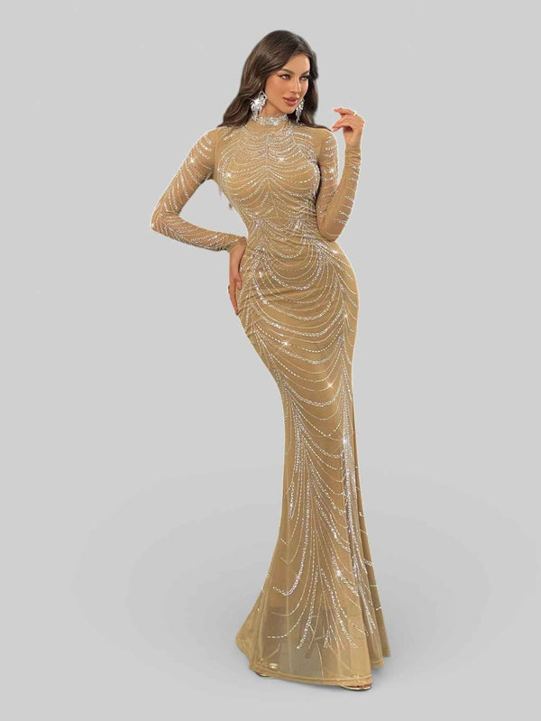 Vestido de Festa Longo Super Luxo Califórnia New