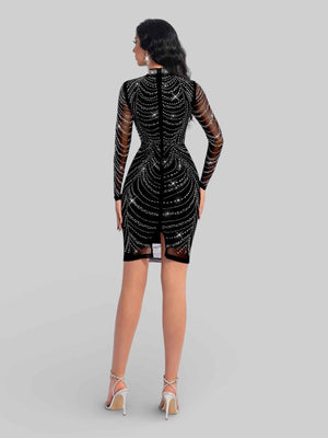 Vestido de Festa Curto Super Luxo Califórnia New