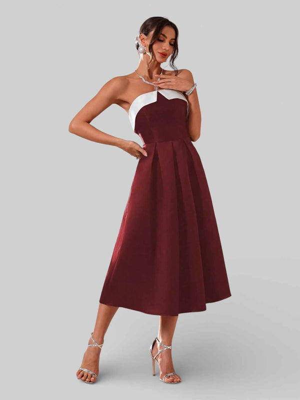 Vestido de Festa Midi Formal Dress