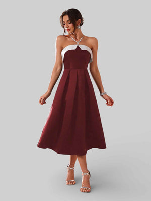 Vestido de Festa Midi Formal Dress