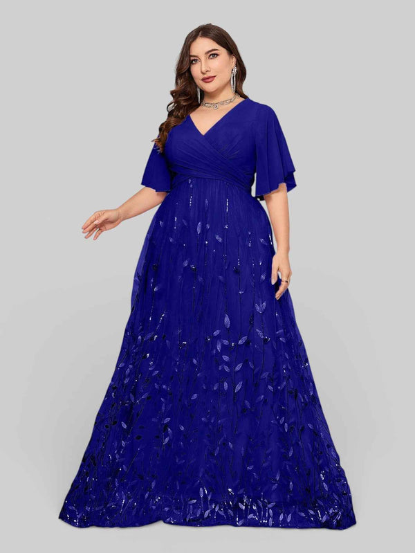 Vestido Longo de Festa com Apliques Alícia