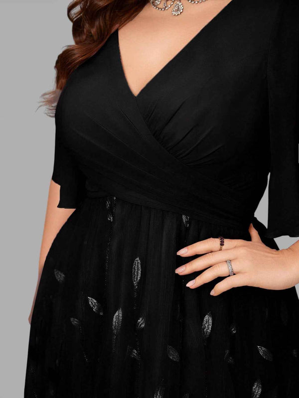 Vestido Longo de Festa com Apliques Alícia