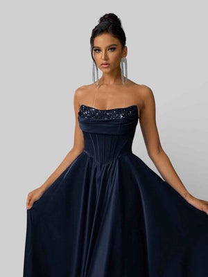 Vestido de Festa Tomara que Caia Corset