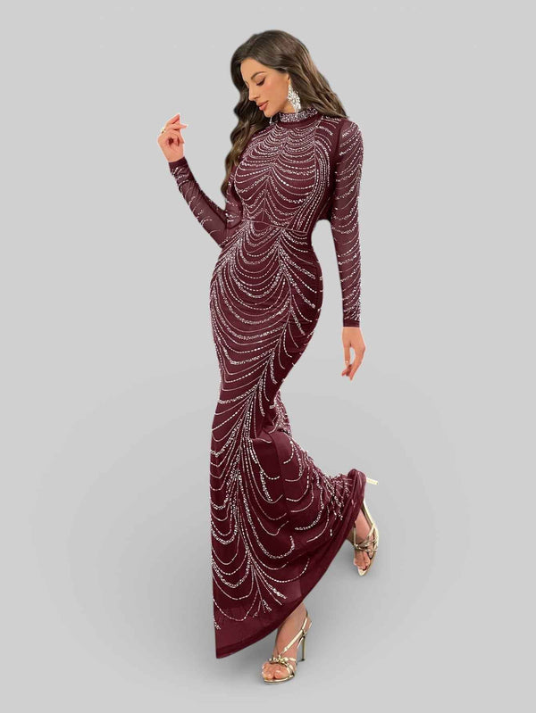 Vestido de Festa Longo Super Luxo Califórnia New